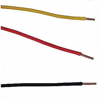 22 Gauge AWG Solid Hook-Up Wire Set - 300 ft 3 Color Kit 100 feet ea of Black, Red, Yellow PVC Insulated Electrical Point Wiring & Breadboard Electronics Prototyping Primary Power Line/Cable UL1007