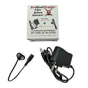 9v Battery Eliminator Kit Replace Your 9-Volt Batteries AC DC Adapter Converter