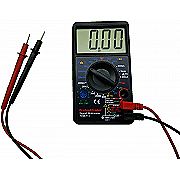 Large Screen Digital Multimeter - Volts Ohms Amps Transistor Square Wa