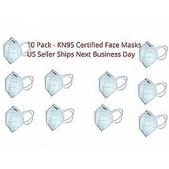 10-Pack Face Masks KN95 rated with ear loop disposable style surgical mask CE FFP2