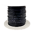 ProTechTrader 100ft Spool 22 awg Solid Copper Wire UL1007 Rated Black (Model: ptt-22ga-100ft-black-spool)