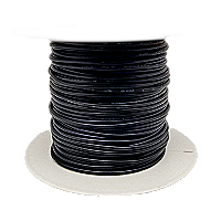 ProTechTrader 100ft Spool 22 awg Solid Copper Wire UL1007 Rated Black (Model: ptt-22ga-100ft-black-spool)