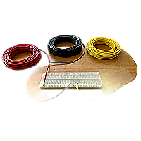 22 Gauge AWG Solid Hook-Up Wire Set - 300 ft 3 Color Kit