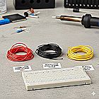 Electronic Components 22 Gauge AWG Solid Hook-Up Wire Set - 300 ft 3 Color Kit 100 feet ea of Black, Red, Yellow PVC Insulated Electrical Point Wiring & Breadboard Electronics Prototyping Primary Power Line/Cable UL1007 22awg-SLD-300ftSET-BRY 22 Gauge AWG Solid Hook-Up Wire Set - 300 ft 3 Color Kit 100 feet ea of Black, Red, Yellow PVC Insulated Electrical Point Wiring & Breadboard Electronics Prototyping Primary Power Line/Cable UL1007 (22awg-SLD-300ftSET-BRY)