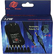 3V-12V 12W 1A Universal Power Adapter USB Port & 8 Tips