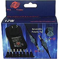 3V-12V 12W 1A Universal Power Adapter USB Port &amp; 8 Tips