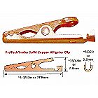 Solid Copper Alligator Clips - Soldering Heat Sink & Test - 4 pack - 5 amps (5a)