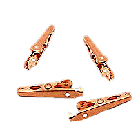 Solid Copper Alligator Clips - Soldering Heat Sink &amp;