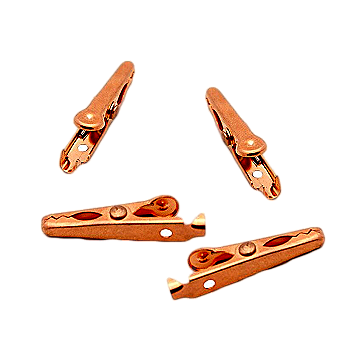 Solid Copper Alligator Clips - Soldering Heat Sink &