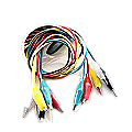 ProTechTrader 5pc Alligator Clip Test Leads for Electronics Prototyping (Model: 5pc-alligator-clips-test-leads)