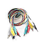 5pc Alligator Clip Test Leads for Electronics Prototyping