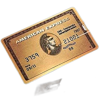 64GB USB Flash Drive Credit Card Style American Ex