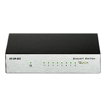 8 Port Gigabit Metal Desktop Switch dlinkgo by D-L