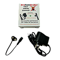 ProTechTrader 9v Battery Eliminator Kit Replace Your 9-Volt Batteries (Model: 9 Volt Battery Eliminator Kit)