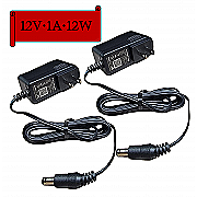 12v 1A AC/DC Power Supply Adapter Slim Design 5.5mm x 2.5mm Connector 