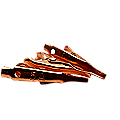 ProTechTrader Smooth Toothless Alligator Clips Solid Copper - 4 Pack (Model: Smooth-Copper-Clips-4pcs)