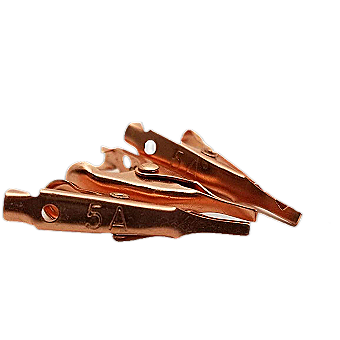 Smooth Toothless Alligator Clips Solid Copper - 4 