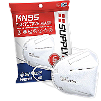 SupplyAID RRS-KN95-5PK KN95 Mask, Protection Against
