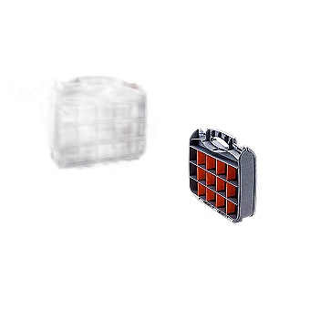 Craft Sewing Storage Box - 2 Sided Dividers Carryi