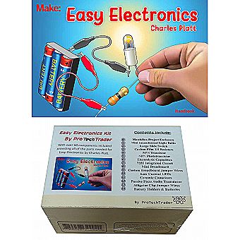 Make: Easy Electronics Kit Bundle - Component Pack & Book by Charles Platt