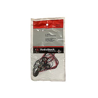 9V Battery Snap Connectors. Color-coded wire leads for an easy installation. Pkg of 5 9V Battery Snap Connectors. Color-coded wire leads for an easy installation. Pkg of 5