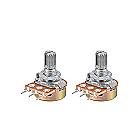 ProTechTrader 1k Ohm Potentiometer (2pcs) - Linear Taper Rotary Panel Pot (Model: B01ELRON0K)
