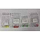4 Pack - 20 Pc 5mm/ 3mm Generic LED Pack - Diffused Round