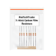 ProTechTrader 10pc 1/4 Watt Carbon Film Resistors Various Values 15Ω -