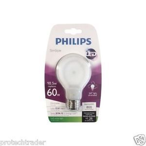 Philips SlimStyle 10.5W 60W Soft White A19 Dimmable LED Light Bulb