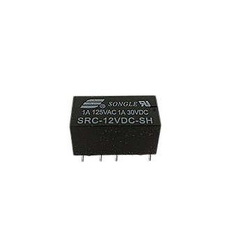 12v DC Relay - DPDT PCB 8-Pin Mount - Non-Latching
