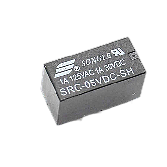 5vdc (5 Volt DC) Relay DPDT PCB 8-Pin Mount Non-La