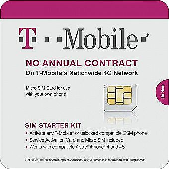 T-Mobile Micro SIM Card Activation Kit 