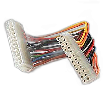 ATX 24 Pin Male to Female Power Supply to Motherbo