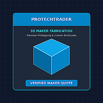 Custom 3D Fabrication - Verified Maker Center Quote