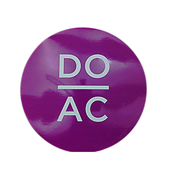 DO AC Round Magnet HOT PINK