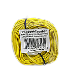 100ft 22AWG - Solid Copper Wire Yellow PVC UL1007 Rated