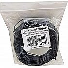 100ft 22 AWG Solid Copper Wire - UL1007 Rated with Black PVC Insulation