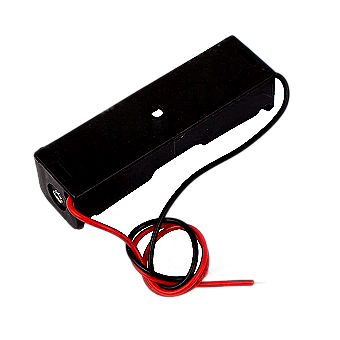 2pcs Spring Clip Black Plastic 1 x 1.5V AA Battery Case