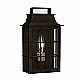 Portfolio Outdoor Shirehill Wall Lantern - Black Iron Finish - 10 x 6 x 3.75 inches