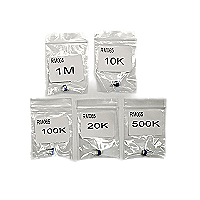 ProTechTrader Trimmer Potentiometer Kit - 5pc - 1M, 10K, 100K, 20K (Model: ptt-3306-rm065-trimpot-kit)