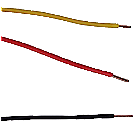 ProTechTrader 22 Gauge AWG Solid Hook-Up Wire Set - 300 ft 3 Color Kit (Model: 22awg-SLD-300ftSET-BRY)