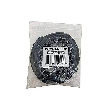 16 AWG Stranded Tinned Copper Hookup Wire, 50 ft 16 AWG black stranded tinned copper wire 50 foot roll