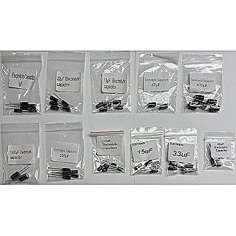 Electrolytic Capacitor Kit 11 Pack for Make: Electronics 1uf 10uf 1000uf (e-cap-kit-11) 