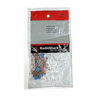 Ceramic Disk Capacitors Conatains 100 assorted capacitors. Pkg of 100