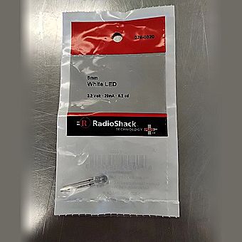 5mm White LED 3.2 Volt 20 mA
