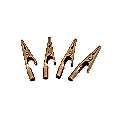 ProTechTrader Large Solid Copper Alligator Clips (4 pack) 2-inch Rated (Model: 4pc-2in-Copper-Clips)