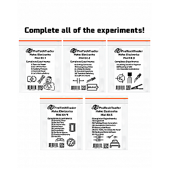 Make: Electronics Mini Kits (3rd Ed) - Electronic Component Packs - Follow Experiments in Charles Platt s 3rd Edition (Make-Electronics-Mini-Kits-3rd-Edition) 