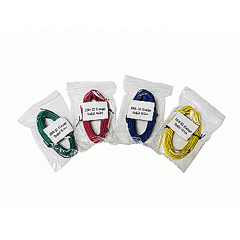22AWG Solid Copper Hookup Wire- 4 colors - 25ft each = 100ft total TINNED UL1007 (multicolor-22awg-100ft) 