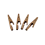 ProTechTrader Large Solid Copper Alligator Clips (4 pack) 2-inch Rated