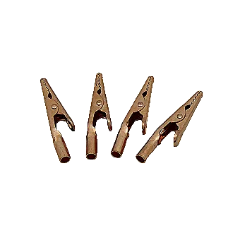 Large Solid Copper Alligator Clips (4 pack) 2-inch Rated (Model: 4pc-2in-Copper-Clips) Large Solid Copper Alligator Clips (4 pack) 2-inch Rated (Model: 4pc-2in-Copper-Clips)